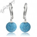 Náušnice Swarovski - Aquamarine